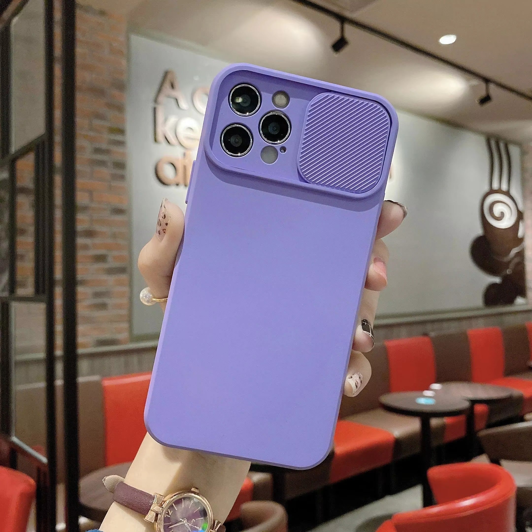 High Quality Apple iPhone Case Ultra Thin Shockproof Magnetic Full All Around Protection Cover with Sliding Camera Armor Back