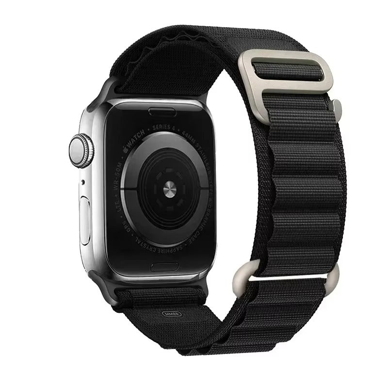Premium Alpine Loop Nylon Watch Strap – Adjustable G-Hook Bracelet Band with Metal Connectors for 38mm 40mm 41mm 42mm 44mm 45mm 49mm