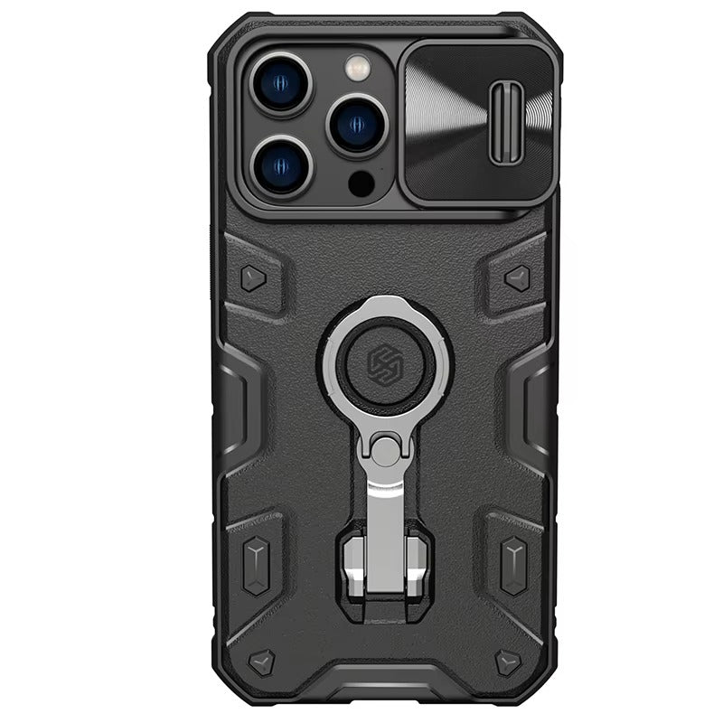 Premium Apple iPhone Case, MagSafe Compatible, Camera Lens & Screen Protection, Ultra Thin, Shockproof, Magnetic Full All Around Cover – Heavy Duty Hard PC Case with Slide Camera Cover & Built-In Kickstand