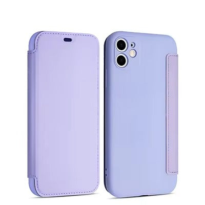 Luxury Apple iPhone Case, MagSafe Compatible, Camera Lens and Screen Protection, Ultra Thin, Shockproof, Magnetic, Full All Around Protection, Flip Silicone Card Cover
