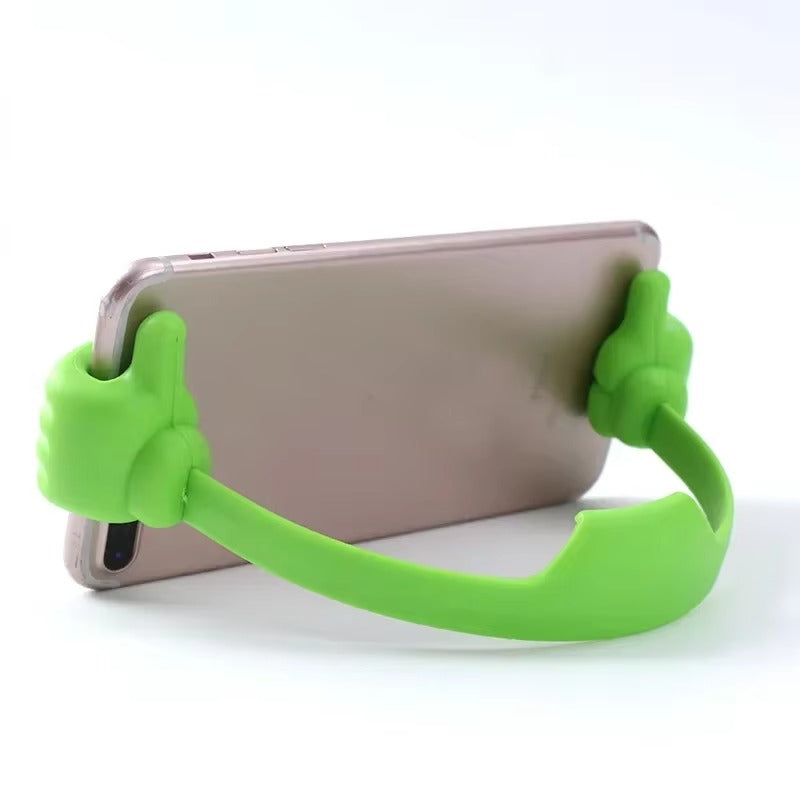 High Quality Thumbs-Up Phone Stand for iPhone, Adjustable Plastic Desk Holder, Universal Mount for iPad and Apple Tablet Devices