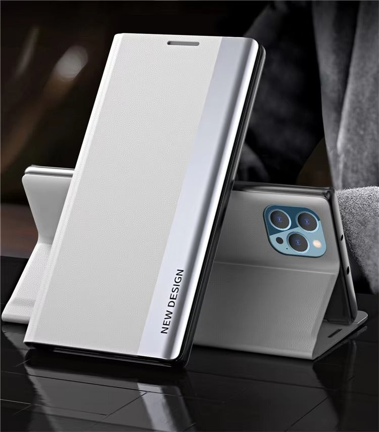 Luxury Flip Apple iPhone Case, MagSafe Compatible, Ultra Thin Magnetic Shockproof Full Protection Cover