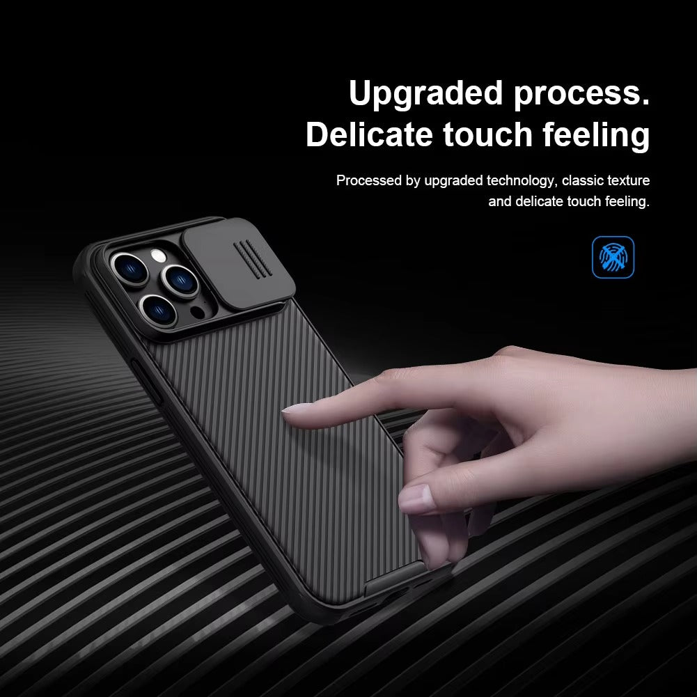 Premium Apple iPhone Case Ultra Thin Shockproof Magnetic Full All Around Protection Cover with Slide Camera Stand Bracket