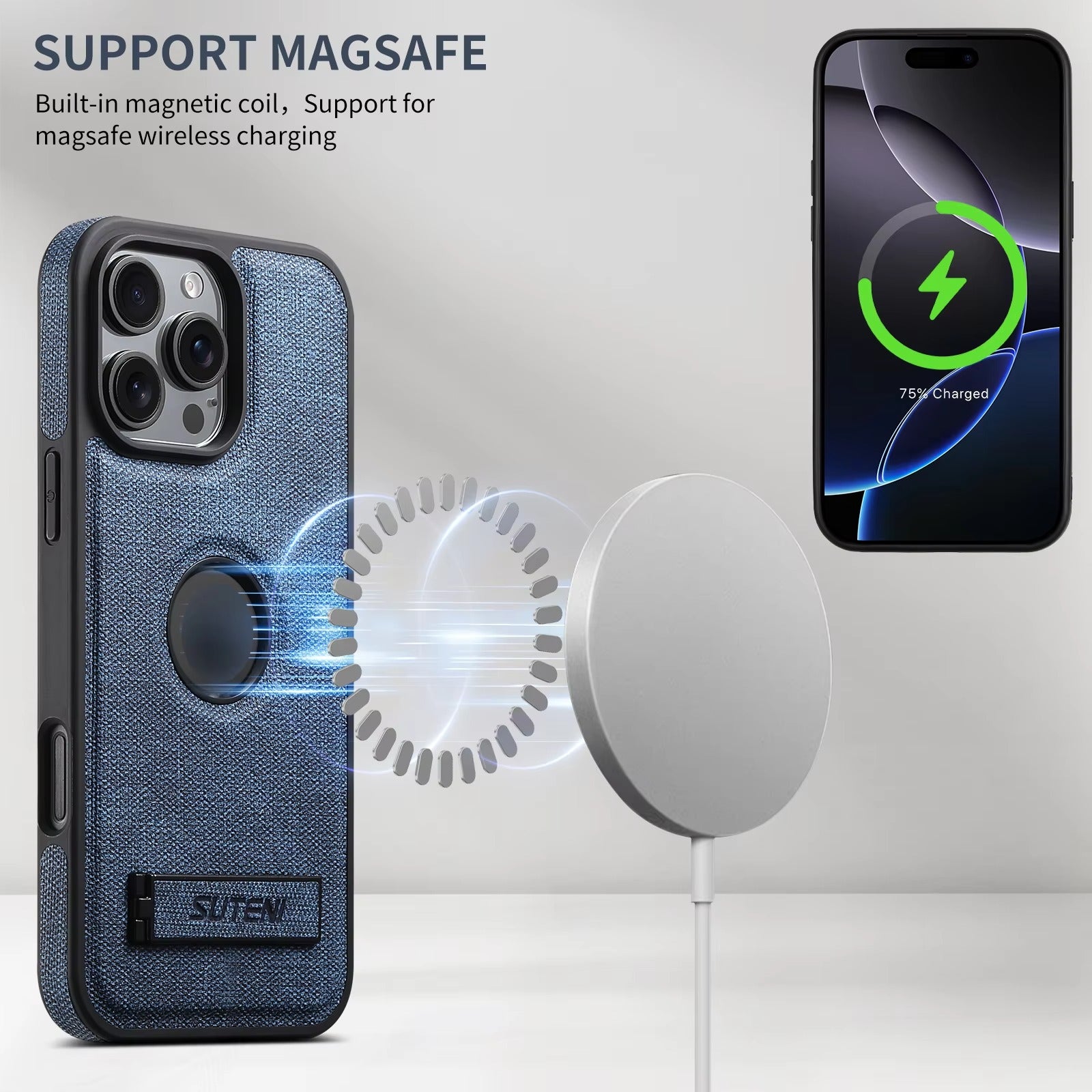 Luxury Apple iPhone Case, MagSafe Compatible, Camera Protection, Ultra Thin, Shockproof, Magnetic, Full All Around Protection