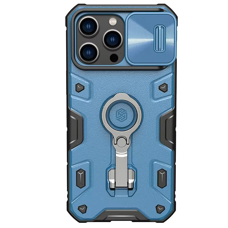 Premium Apple iPhone Case, MagSafe Compatible, Camera Lens & Screen Protection, Ultra Thin, Shockproof, Magnetic Full All Around Cover – Heavy Duty Hard PC Case with Slide Camera Cover & Built-In Kickstand