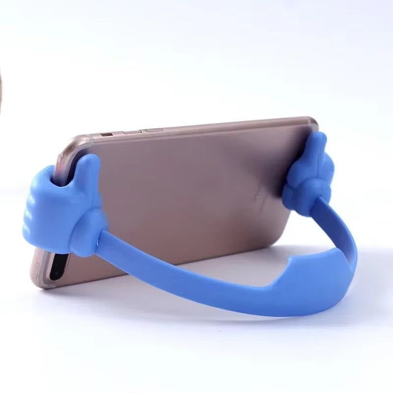 High Quality Thumbs-Up Phone Stand for iPhone, Adjustable Plastic Desk Holder, Universal Mount for iPad and Apple Tablet Devices