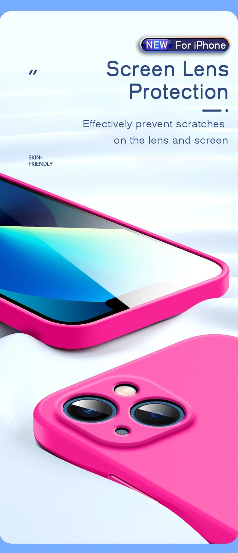 High Quality Apple iPhone Case, MagSafe Compatible, Camera Lens & Screen Protection, Ultra Thin, Shockproof, Magnetic Full All Around Cover – Soft Silicone Solid Color Case with Antiskid Grip & Protective Finish
