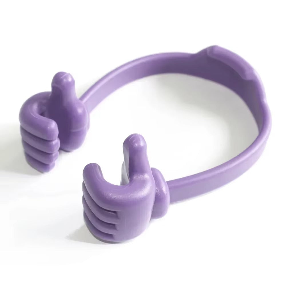 High Quality Thumbs-Up Phone Stand for iPhone, Adjustable Plastic Desk Holder, Universal Mount for iPad and Apple Tablet Devices