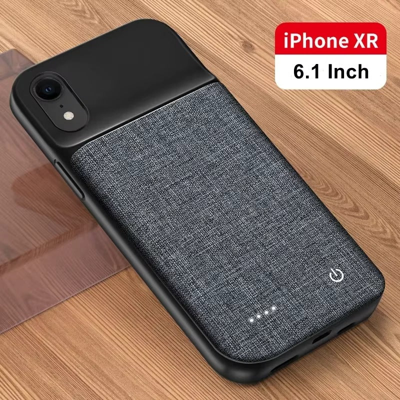 Premium Apple iPhone Case MagSafe Compatible, Camera Lens & Screen Protection, Ultra Thin Shockproof Magnetic Full All Around Protection Cover with 10000mAh Oxford Battery