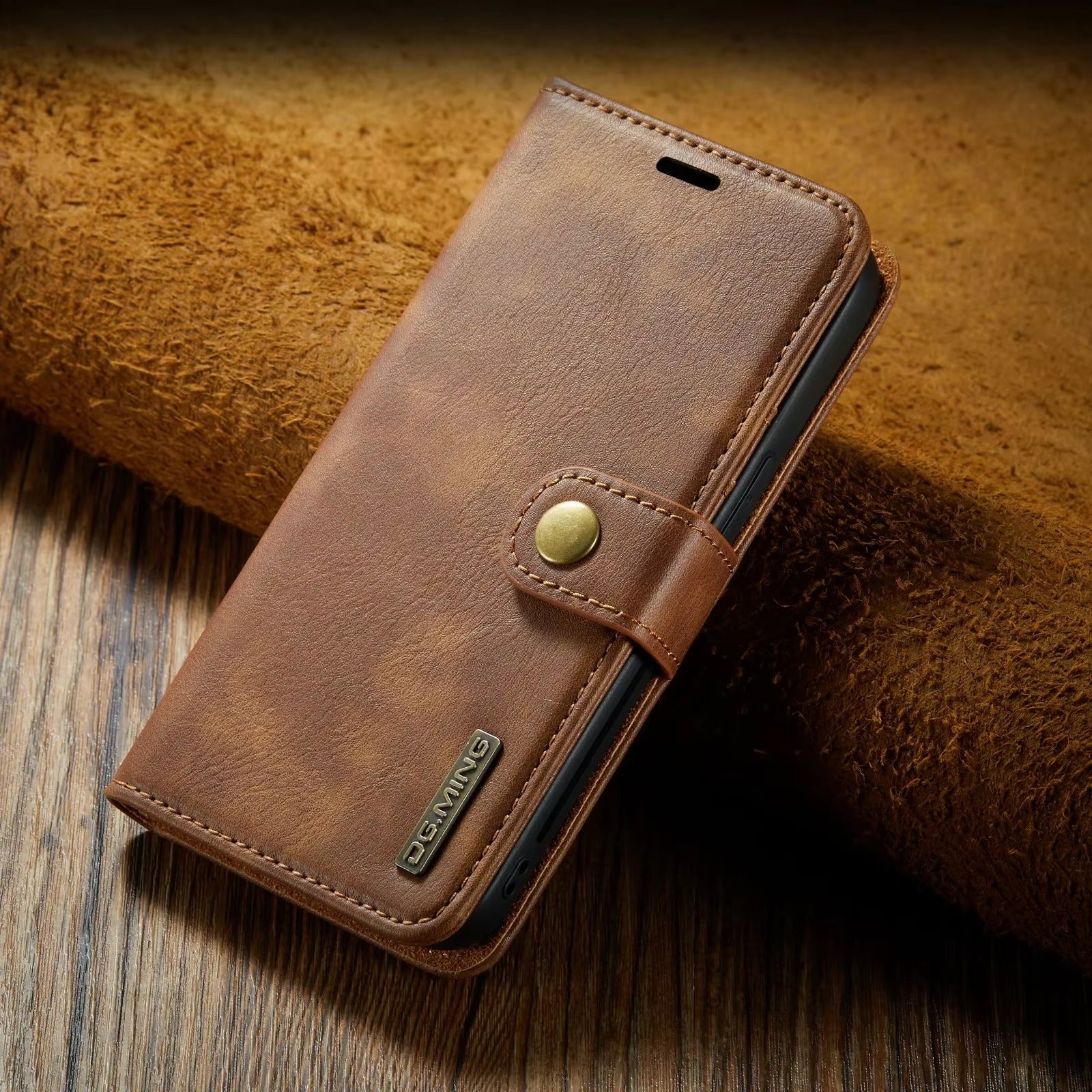 Premium Detachable Leather Apple iPhone Case, MagSafe Compatible, Ultra Thin Magnetic Shockproof Full Protection
