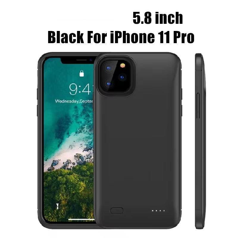 Premium Apple iPhone Case MagSafe Compatible, Camera Lens & Screen Protection, Ultra Thin Shockproof Magnetic Full All Around Protection Cover with 10000mAh Charging Power Bank