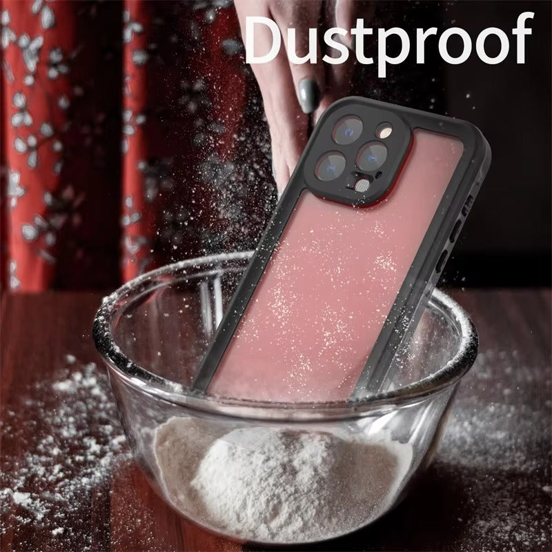 Hochwertige Apple iPhone Hülle, MagSafe-kompatibel, Kameraobjektiv- und Bildschirmschutz, ultradünne stoßfeste magnetische Rundumschutzabdeckung mit IP68 transparentem Seil-Design