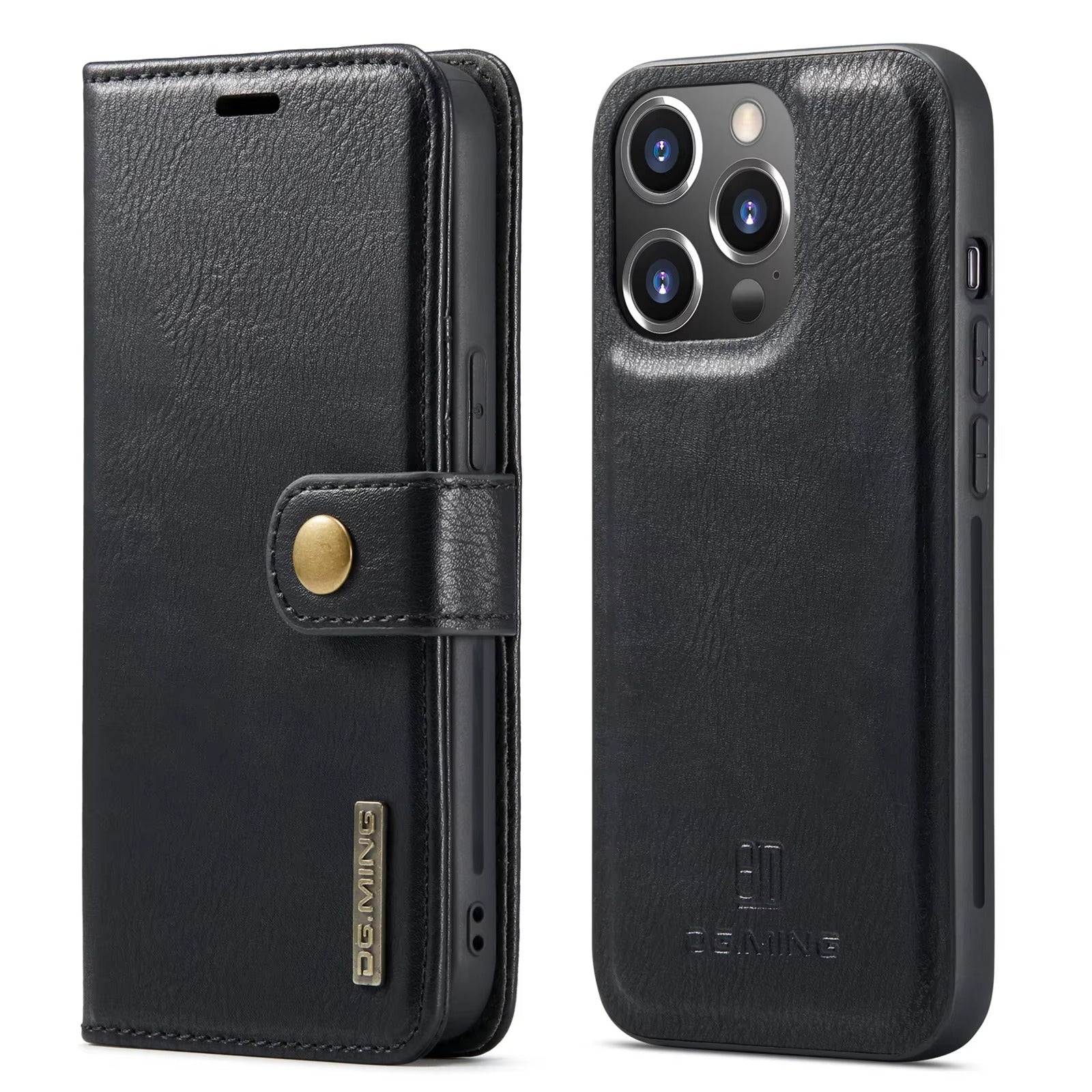 Premium Detachable Leather Apple iPhone Case, MagSafe Compatible, Ultra Thin Magnetic Shockproof Full Protection
