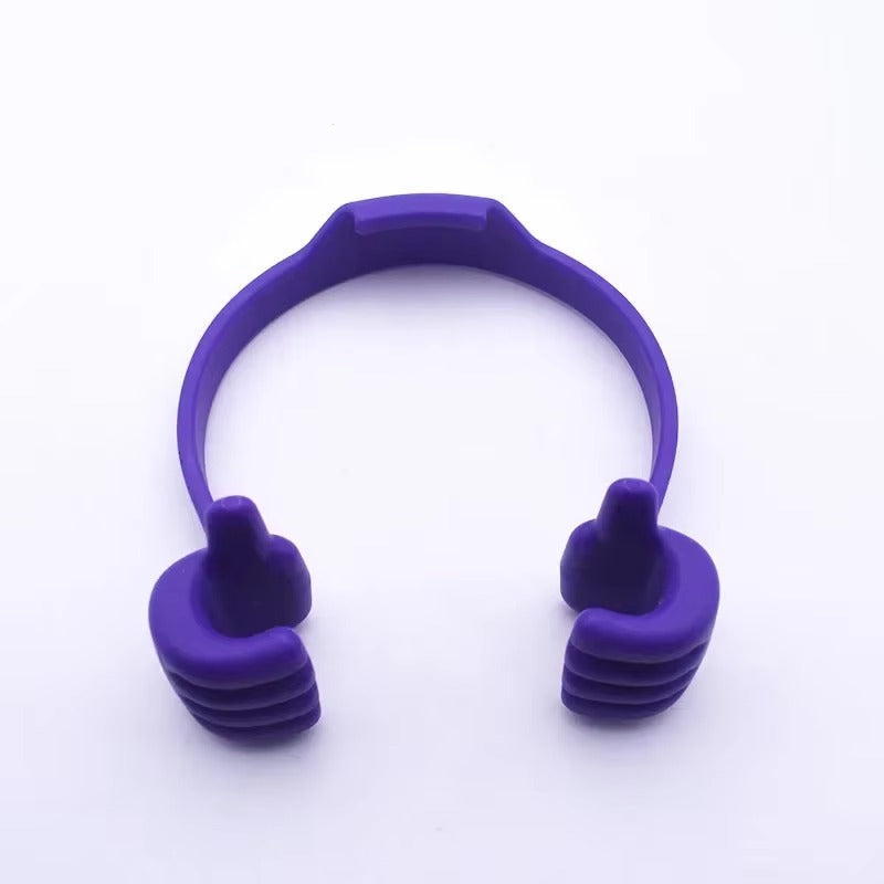 High Quality Thumbs-Up Phone Stand for iPhone, Adjustable Plastic Desk Holder, Universal Mount for iPad and Apple Tablet Devices