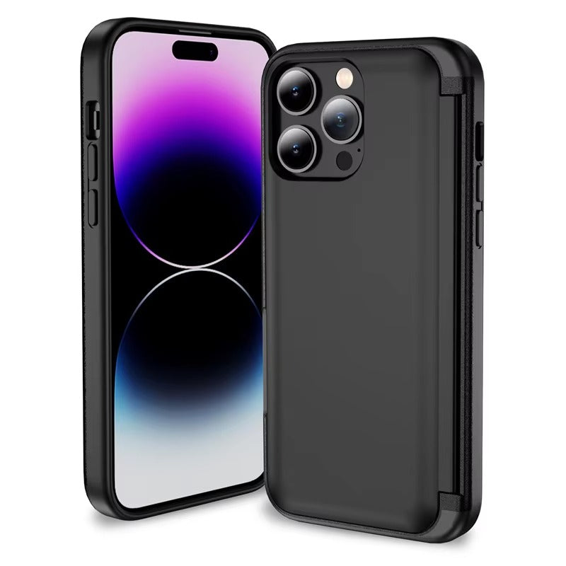Premium Apple iPhone Hülle, MagSafe-kompatibel, Kameraobjektiv- und Bildschirmschutz, ultra dünn, stoßfest, magnetisch, vollständiger Rundumschutz, vollständige Metall-Schutzhülle