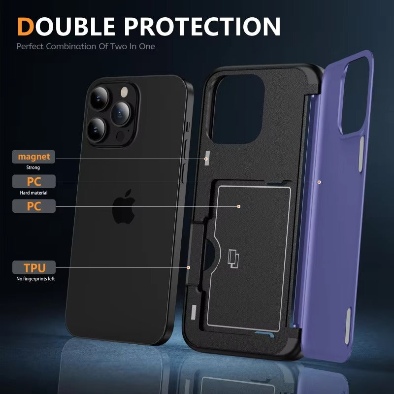 Premium Apple iPhone Hülle, MagSafe-kompatibel, Kameraobjektiv- und Bildschirmschutz, ultra dünn, stoßfest, magnetisch, vollständiger Rundumschutz, vollständige Metall-Schutzhülle