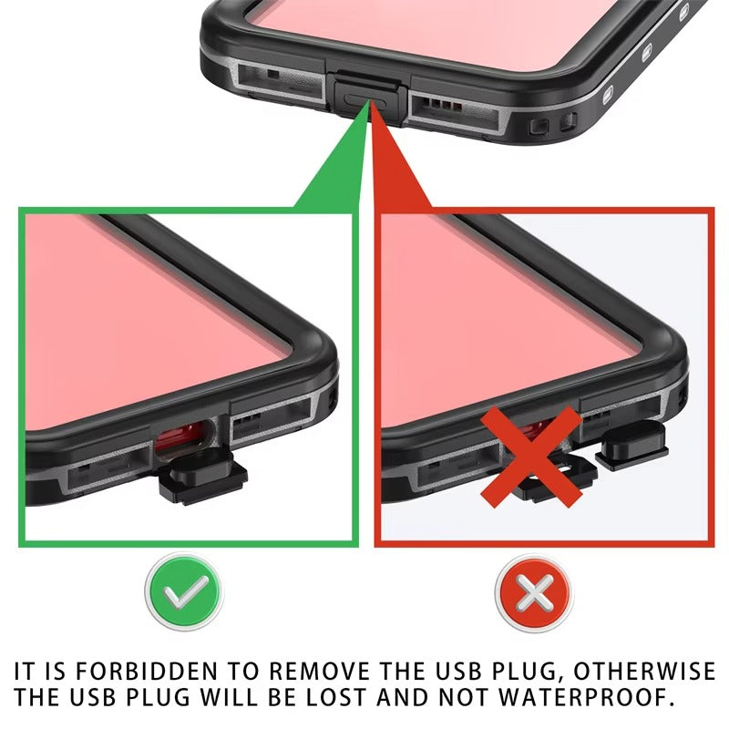 Hochwertige Apple iPhone Hülle, MagSafe-kompatibel, Kameraobjektiv- und Bildschirmschutz, ultradünne stoßfeste magnetische Rundumschutzabdeckung mit IP68 transparentem Seil-Design