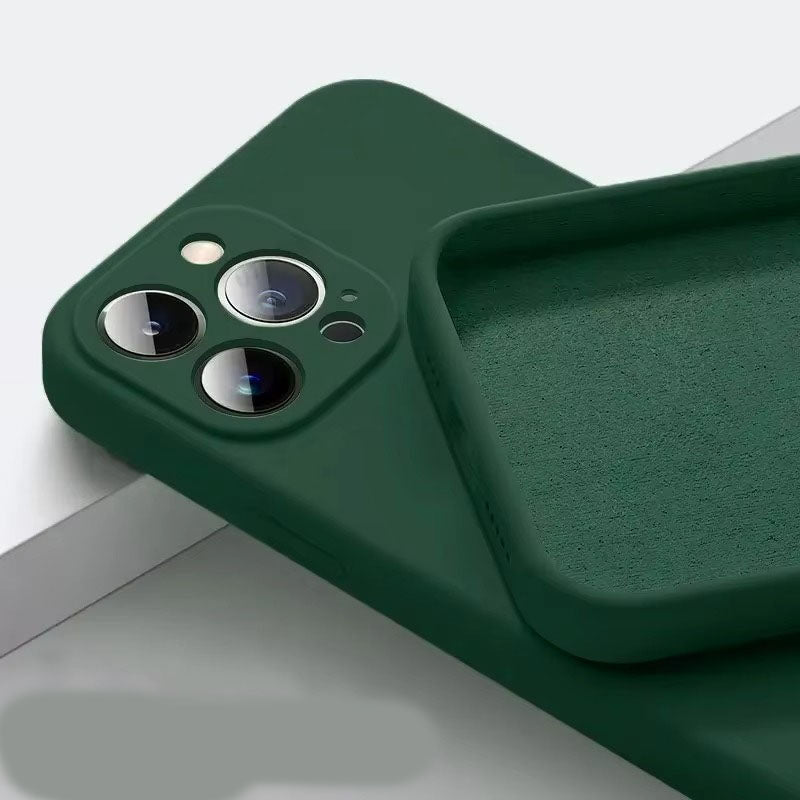 High Quality Apple iPhone Case, MagSafe Compatible, Camera Lens & Screen Protection, Ultra Thin, Shockproof, Magnetic Full All Around Cover – Soft Silicone Solid Color Case with Antiskid Grip & Protective Finish