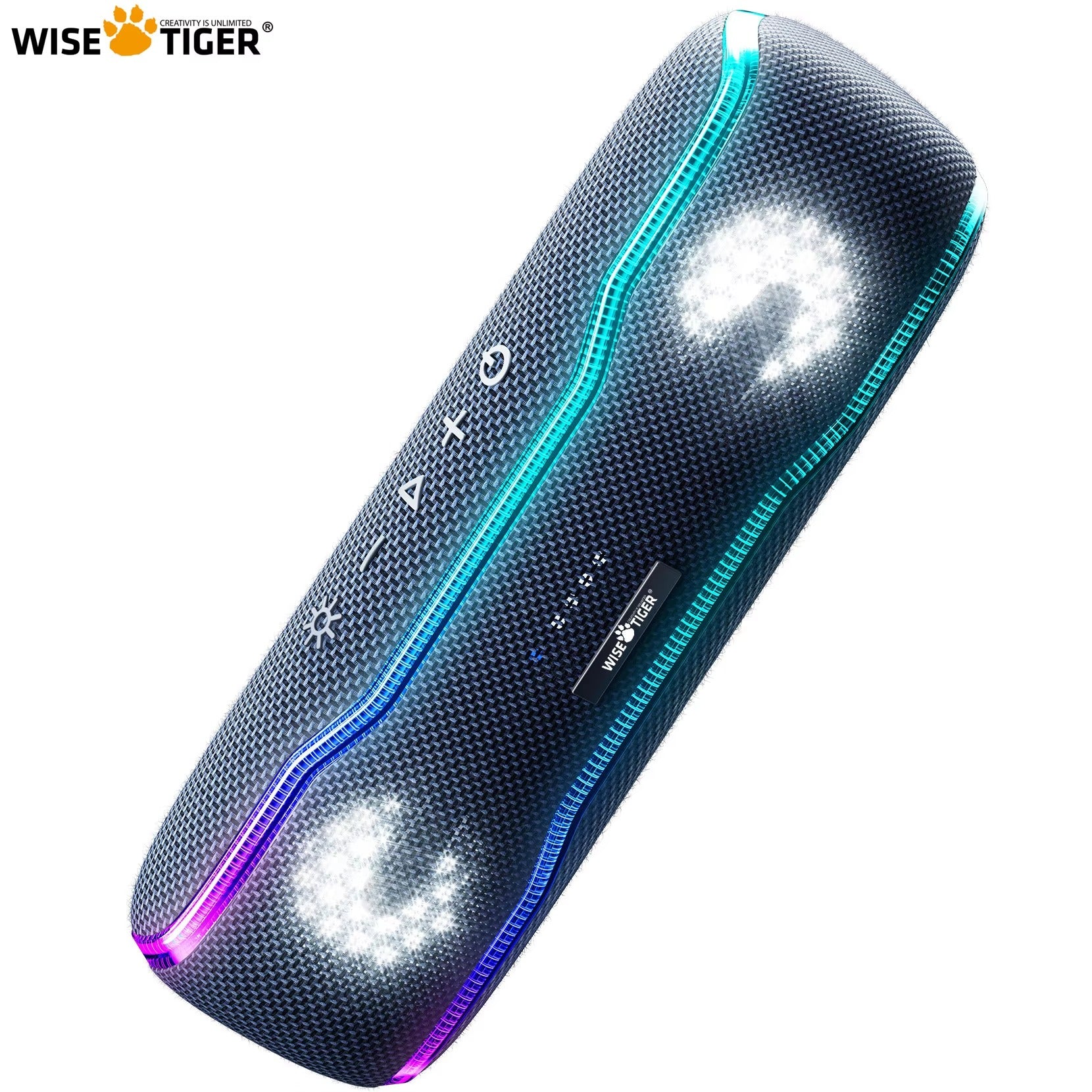 Premium Portable Bluetooth Speaker – IPX7 Waterproof Outdoor Sound Box with 25W Stereo Output, Colorful LED Lights, BT 5.3 Surround Sound System
