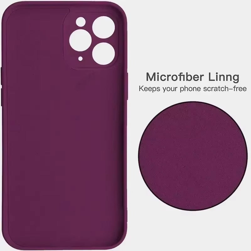 High Quality Apple iPhone Case, MagSafe Compatible, Camera Lens & Screen Protection, Ultra Thin, Shockproof, Magnetic Full All Around Cover – Soft Silicone Solid Color Case with Antiskid Grip & Protective Finish