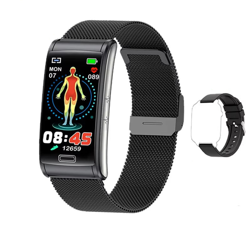 Advanced Health Smartwatch for iPhone – Non-Invasive Blood Glucose Monitor with ECG+PPG, IP68 Waterproof Fitness Tracker