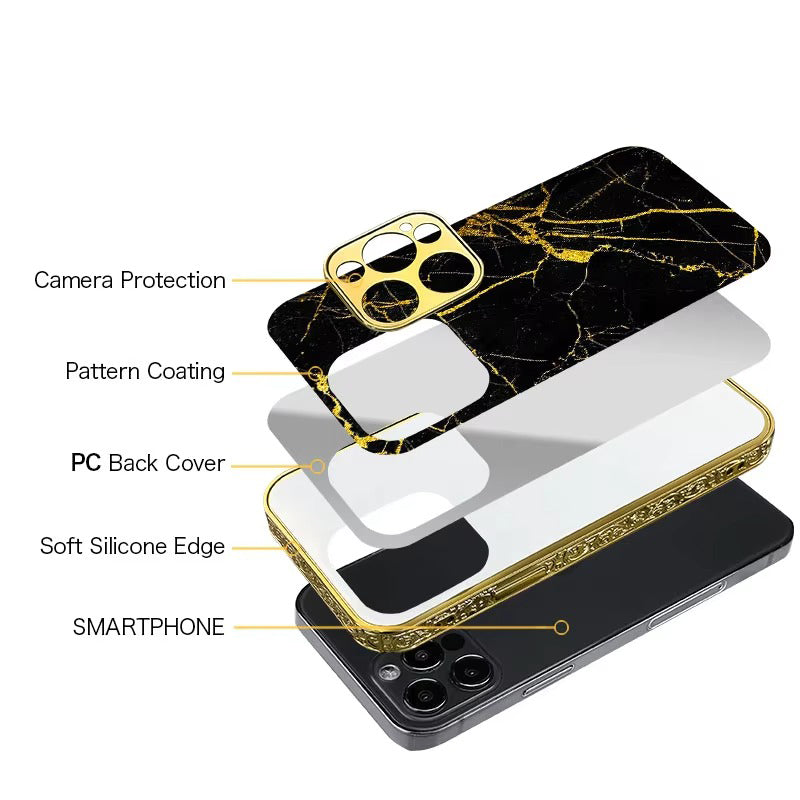 Premium Double Glass Apple iPhone Case, MagSafe Compatible, Ultra Thin Magnetic Shockproof Full Protection
