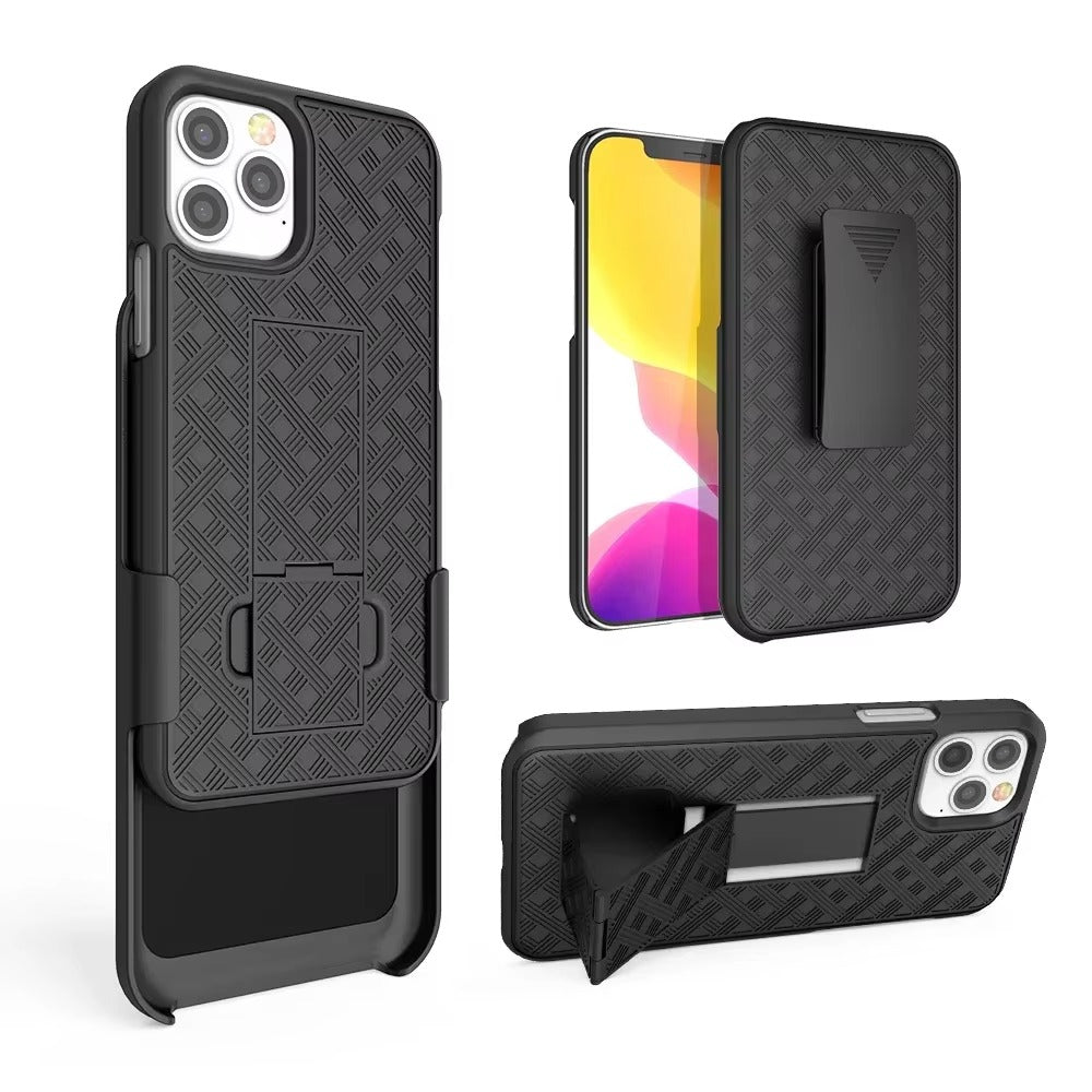 High Quality Apple iPhone Case, MagSafe Compatible, Camera Lens & Screen Protection, Ultra Thin, Shockproof, Magnetic Full All Around Cover – 2-in-1 Holster Combo Case with Kickstand & Waist Belt Clip