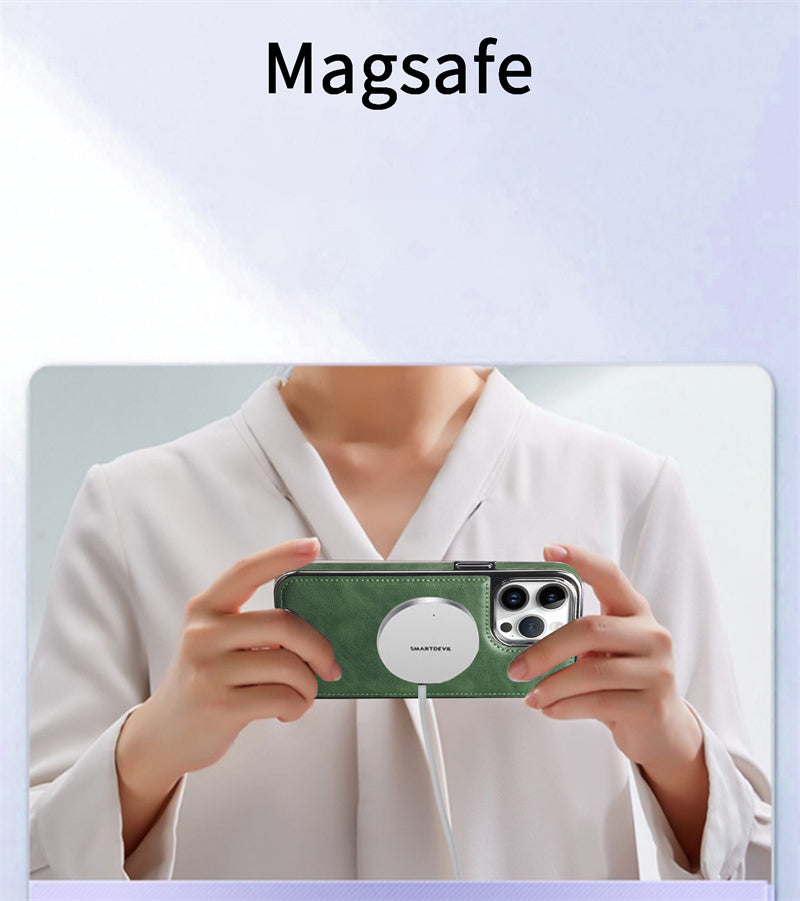 Luxuriöse Leder Geldbörse Stand iPhone Hülle – Kartenhalter, Premium Schutz, langlebige Klappabdeckung und stilvolles Design für iPhone Modelle