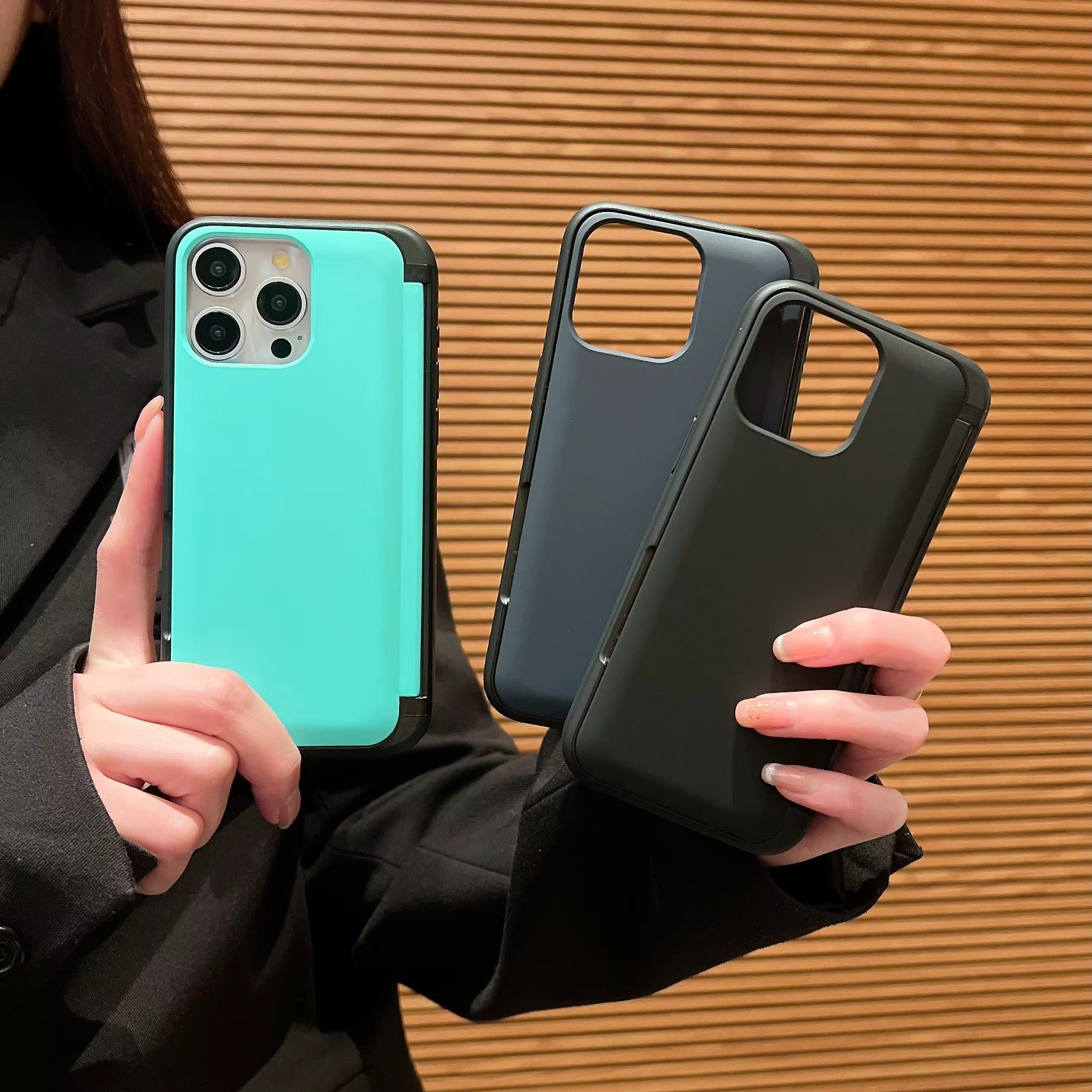Premium Apple iPhone Hülle, MagSafe-kompatibel, Kameraobjektiv- und Bildschirmschutz, ultra dünn, stoßfest, magnetisch, vollständiger Rundumschutz, vollständige Metall-Schutzhülle