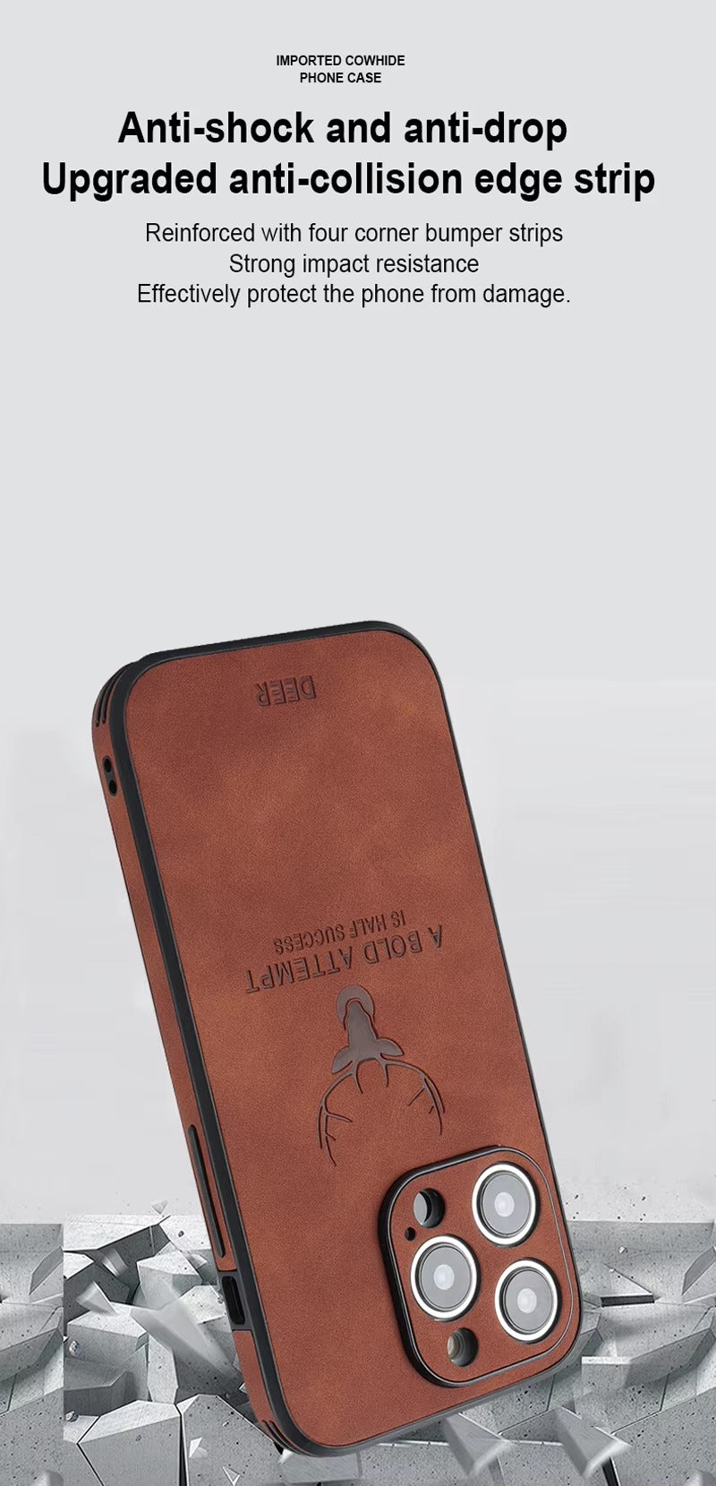 Luxury Vintage Lambskin PU Leather MagSafe iPhone Case – Wireless Charging, Full Protection, Stylish & Durable Cover