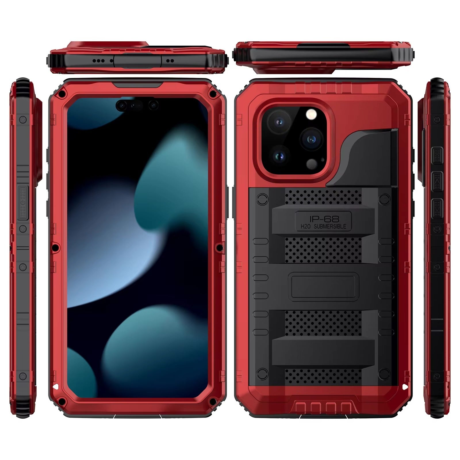 Robust Apple iPhone Case MagSafe Compatible, Camera Lens & Screen Protection, Cover with IP68 Waterproof Armor Design