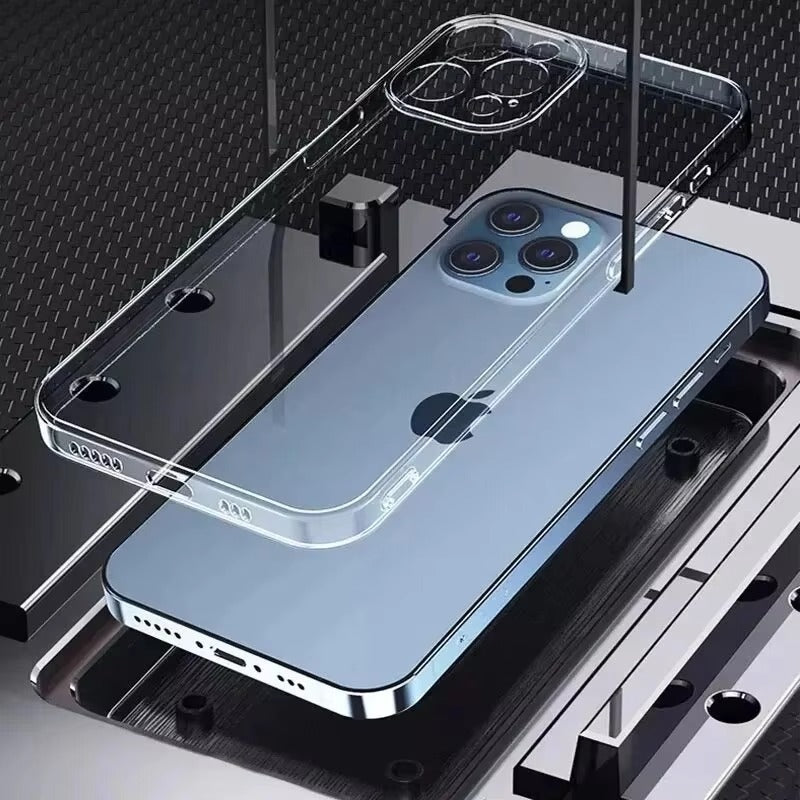 Premium Apple iPhone Hülle, MagSafe-kompatibel, Kameraobjektiv- und Bildschirmschutz, ultra dünn, stoßfest, magnetisch, vollständiger Rundumschutz, vollständige Metall-Schutzhülle