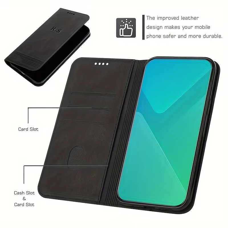 Luxury Apple iPhone Case, MagSafe Compatible, Camera Lens and Screen Protection, Ultra Thin, Shockproof, Magnetic, Full All Around Protection, Personalized Leather Wallet Cover
