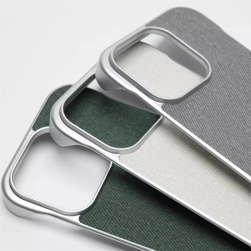 Premium Apple iPhone Case, MagSafe Compatible, Camera Lens and Screen Protection, Ultra Thin, Shockproof, Magnetic, Full All Around Protection, Canvas Fabric Hard Cover