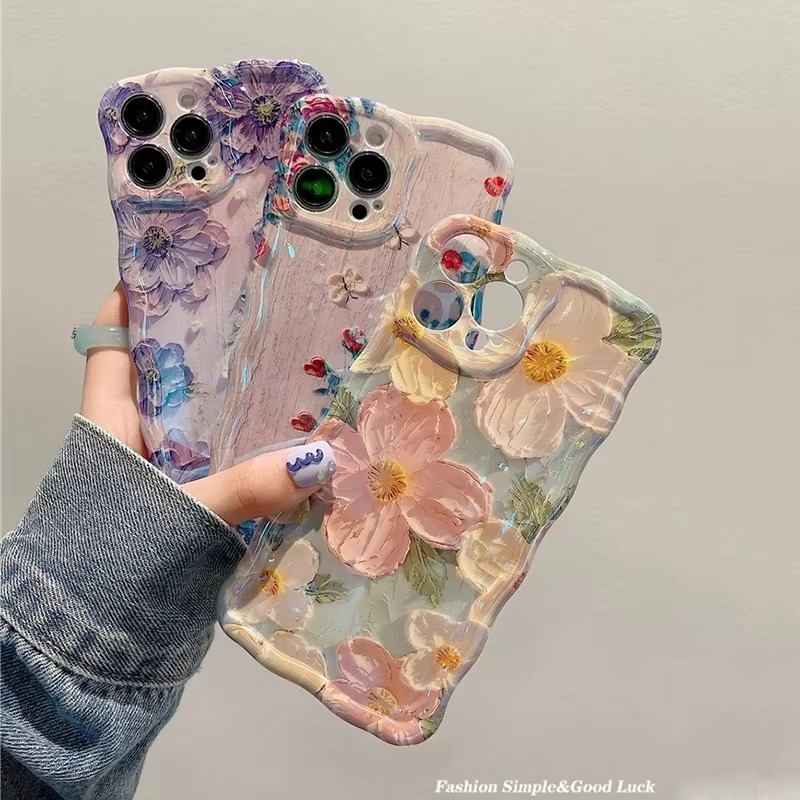 Premium Apple iPhone Case, MagSafe Compatible, Camera Lens and Screen Protection, Ultra Thin, Shockproof, Magnetic, Full All Around Protection, Laser Flower Bumper Case