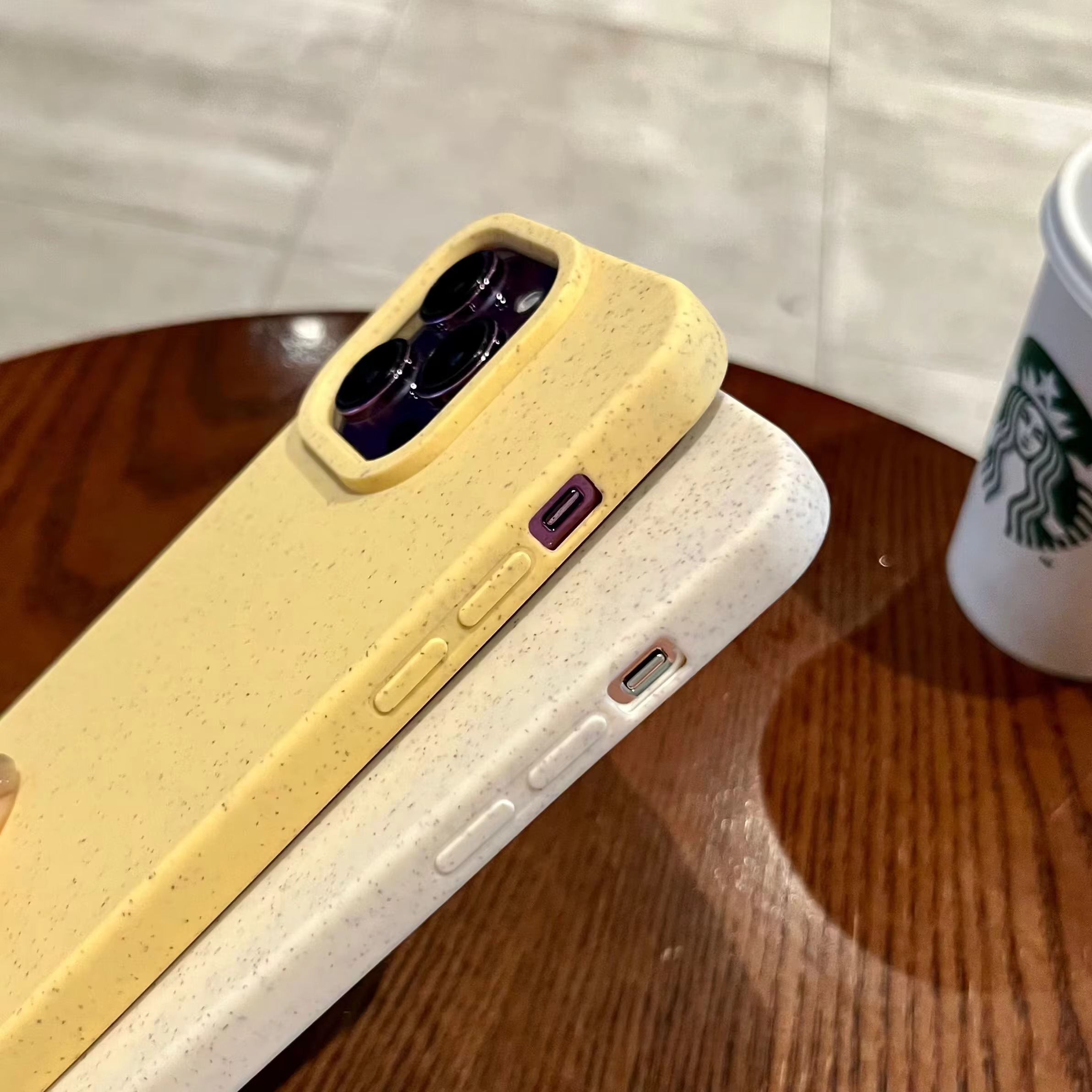 Premium Apple iPhone Case, MagSafe Compatible, Camera Lens and Screen Protection, Ultra Thin, Shockproof, Magnetic, Full All Around Protection, Eco Wheat Silicone Cover
