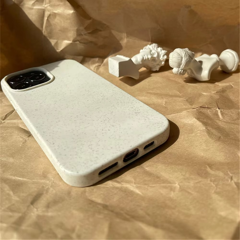 Premium Apple iPhone Case, MagSafe Compatible, Camera Lens and Screen Protection, Ultra Thin, Shockproof, Magnetic, Full All Around Protection, Eco Wheat Silicone Cover