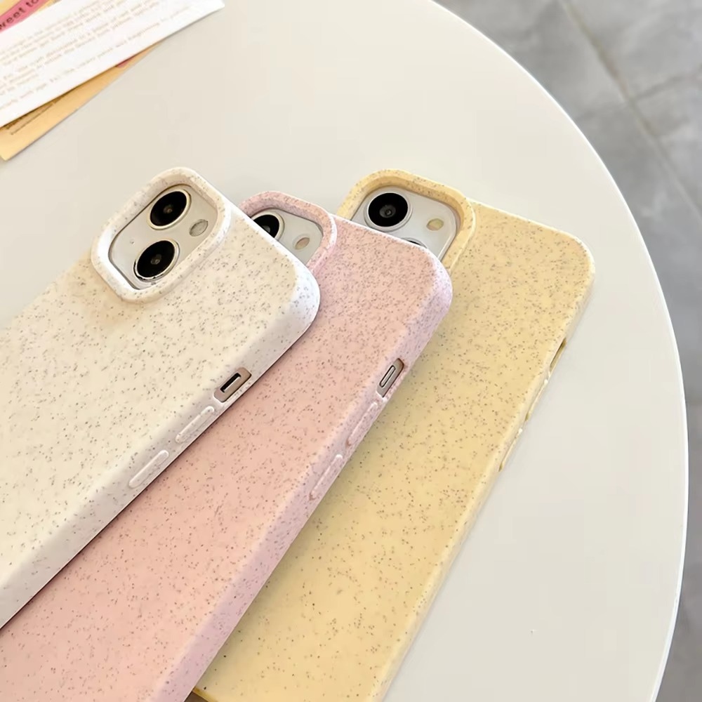 Premium Apple iPhone Case, MagSafe Compatible, Camera Lens and Screen Protection, Ultra Thin, Shockproof, Magnetic, Full All Around Protection, Eco-Friendly Wheat Straw Cover