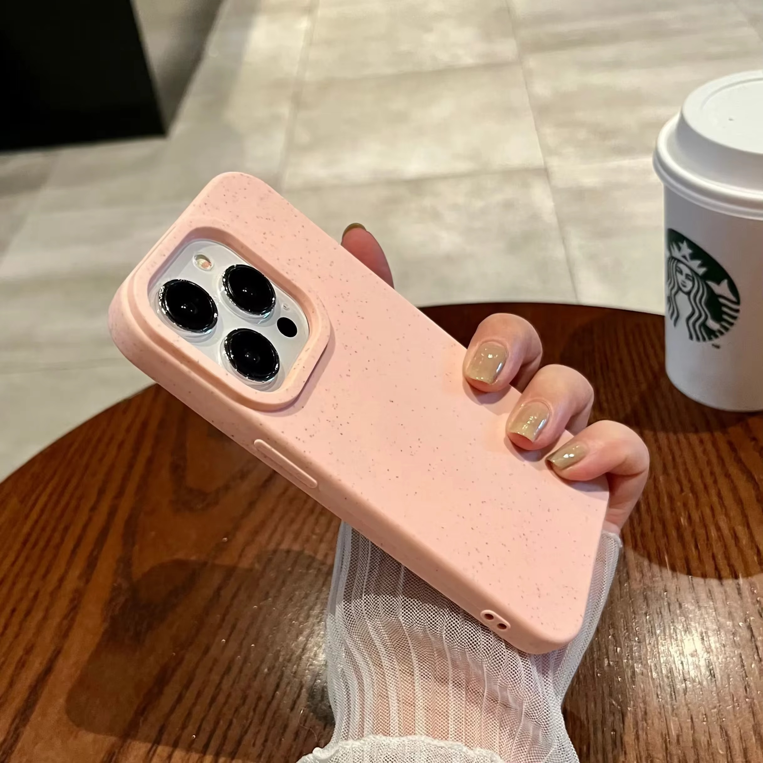 Premium Apple iPhone Case, MagSafe Compatible, Camera Lens and Screen Protection, Ultra Thin, Shockproof, Magnetic, Full All Around Protection, Eco Wheat Silicone Cover