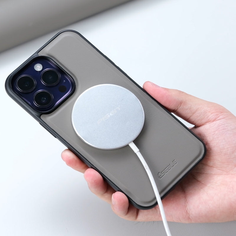 Luxuriöse Magnetische Leder Geldbörse iPhone Hülle – 2-in-1 MagSafe Kartenhalter, Ständer, Stoßfesten Schutz, Premium Design, Kabelloses Laden Kompatibel für iPhone Modelle