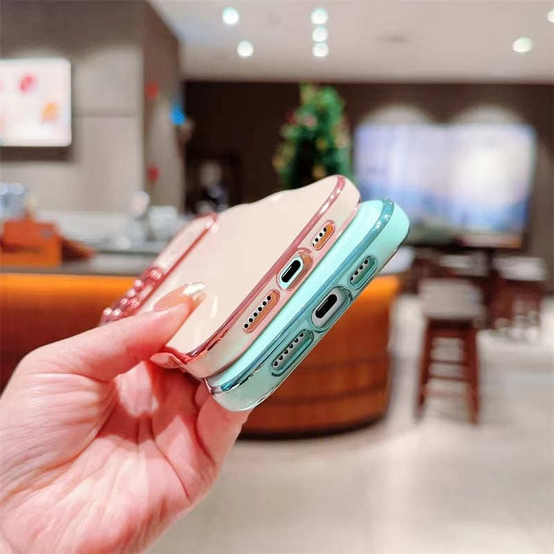 Luxury Apple iPhone Case MagSafe Compatible, Camera Lens & Screen Protection All Around Protection Cover with Heart Design