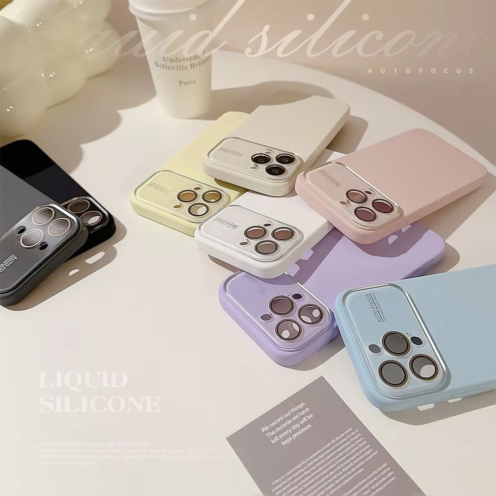 High Quality Apple iPhone Case Compatible, Camera Lens & Screen Protection, Protection Cover with Silicone Lens Film Design