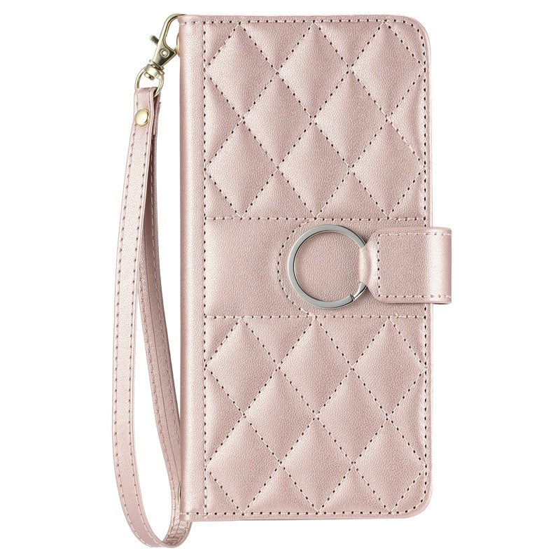 Luxury Leather Flip Phone Case – Premium Wallet, Bracket Protection, Elegant Cover with Card Slots, Durable & Functional