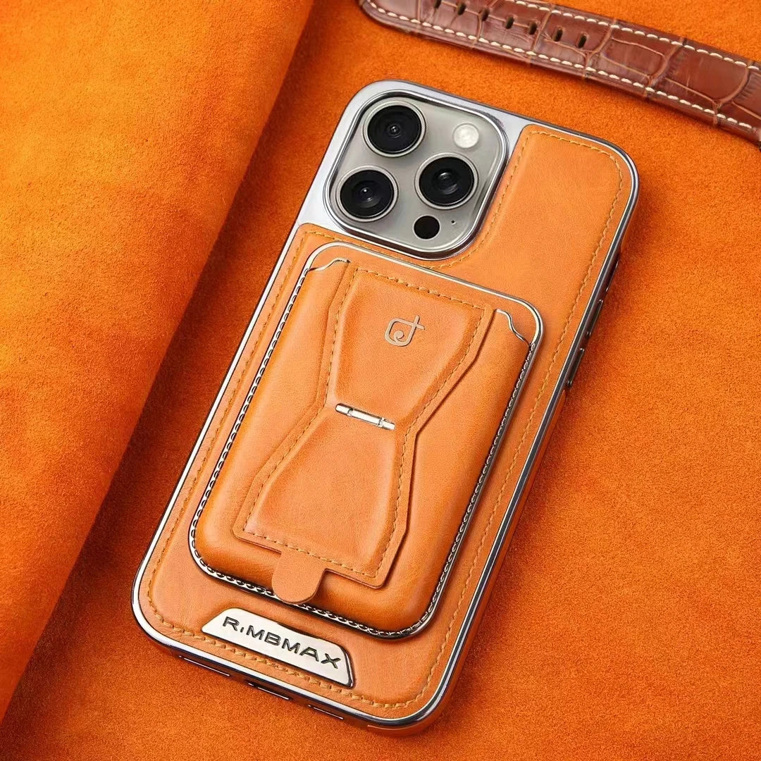 Luxuriöse Leder Geldbörse Stand iPhone Hülle – Kartenhalter, Premium Schutz, langlebige Klappabdeckung und stilvolles Design für iPhone Modelle