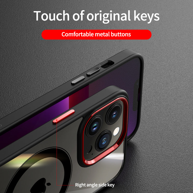 Luxury Clear MagSafe iPhone Case - Magnetic Wireless Charging, Shockproof Cover, Durable Transparent Design | Case for iPhone