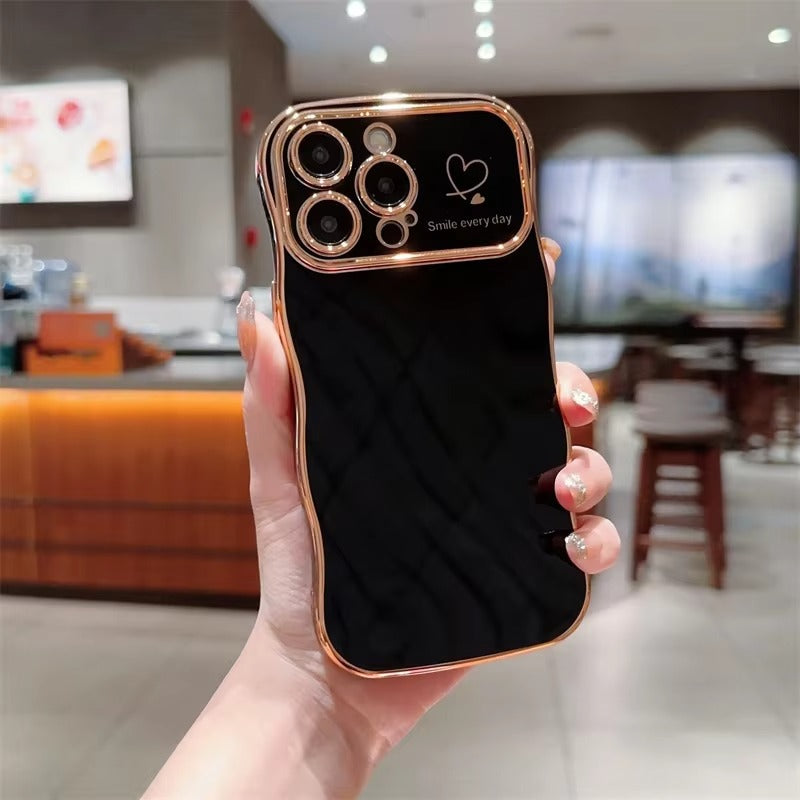 Luxury Apple iPhone Case MagSafe Compatible, Camera Lens & Screen Protection All Around Protection Cover with Heart Design