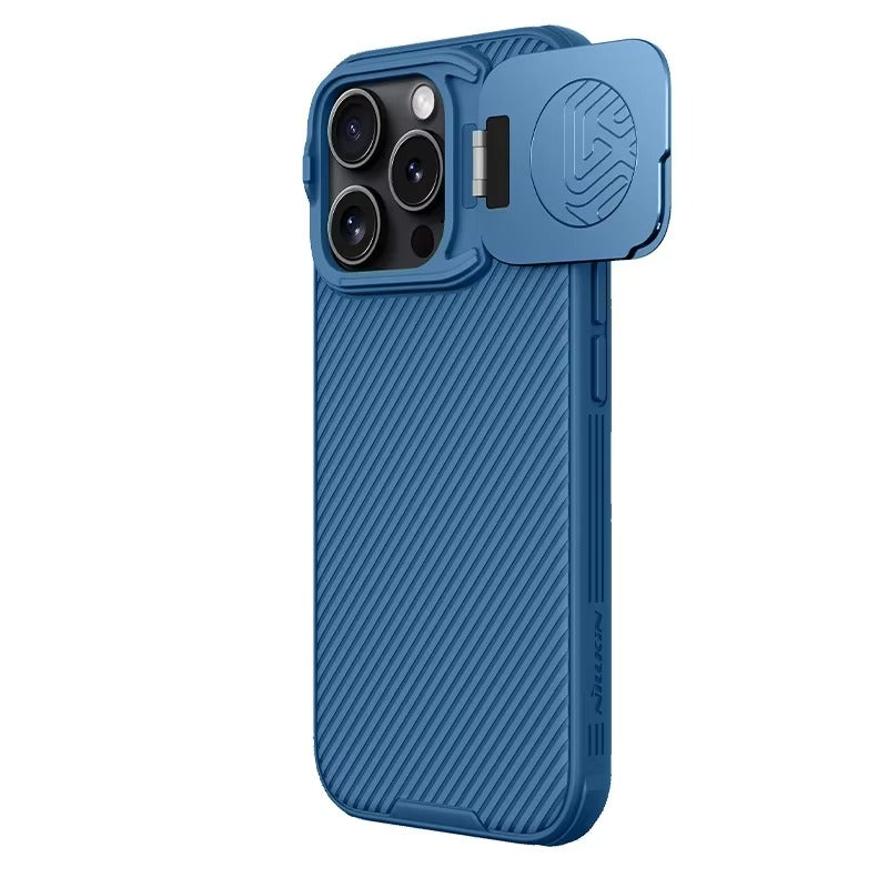 Premium Apple iPhone Case Ultra Thin Shockproof Magnetic Full All Around Protection Cover with Slide Camera Stand Bracket
