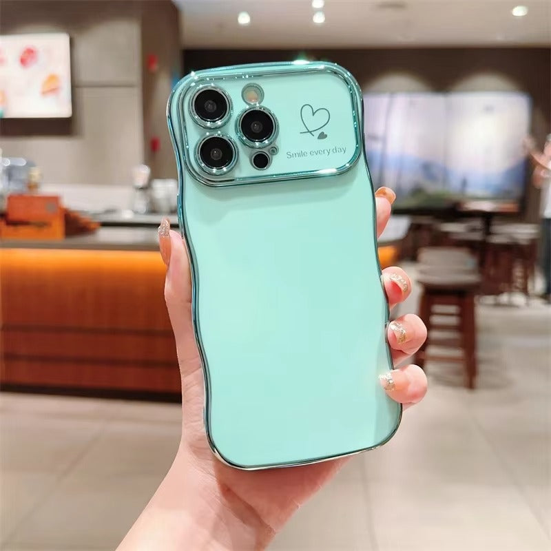 Luxury Apple iPhone Case MagSafe Compatible, Camera Lens & Screen Protection All Around Protection Cover with Heart Design