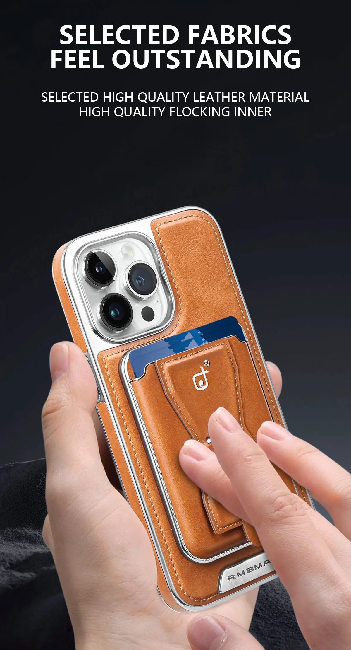 Luxuriöse Leder Geldbörse Stand iPhone Hülle – Kartenhalter, Premium Schutz, langlebige Klappabdeckung und stilvolles Design für iPhone Modelle