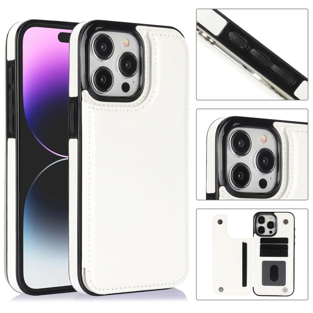 Luxury Wallet Flip iPhone Case – Cover with Card Slots, Secure Magnetic Closure, and Full Protection for Ultimate Convenience
